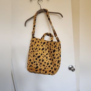 Baggu Leopard Duck Bag canvas tote, NWT